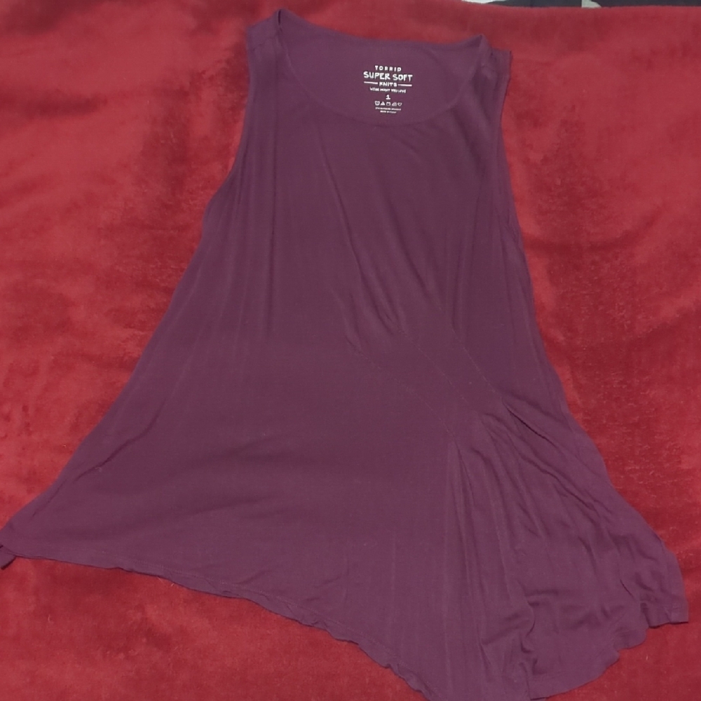 Torrid Super Soft Plum Tank Top